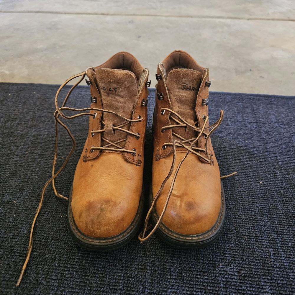 Carhartt Steel Toed Brown Leather Boots